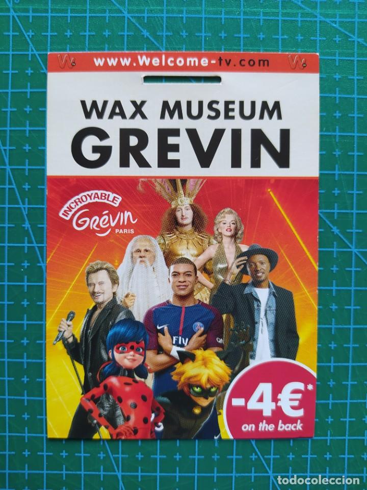 Otros Art&iacute;culos de Coleccionismo en Papel: TARJETA DESCUENTO MUSEO DE CERA GREVIN PARIS - MIRACULOUS/LADYBUG, CAT NOIR, MBAPPE, MARLYN MONROE