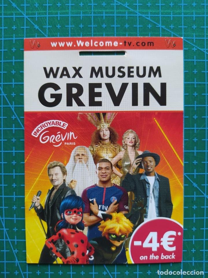 Otros Art&iacute;culos de Coleccionismo en Papel: TARJETA DESCUENTO MUSEO DE CERA GREVIN PARIS - MIRACULOUS/LADYBUG, CAT NOIR, MBAPPE, MARLYN MONROE