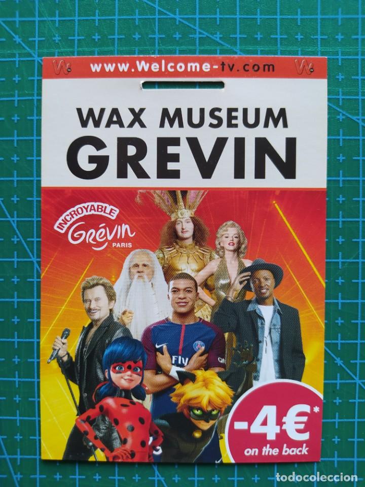 Otros Art&iacute;culos de Coleccionismo en Papel: TARJETA DESCUENTO MUSEO DE CERA GREVIN PARIS - MIRACULOUS/LADYBUG, CAT NOIR, MBAPPE, MARLYN MONROE