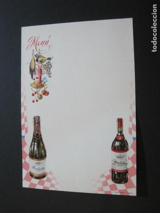 Otros art&iacute;culos de coleccionismo en papel: PUBLICIDAD PERELADA SECO & PERELADA-MENU ANTIGUO-VER FOTOS-(V-20.683)