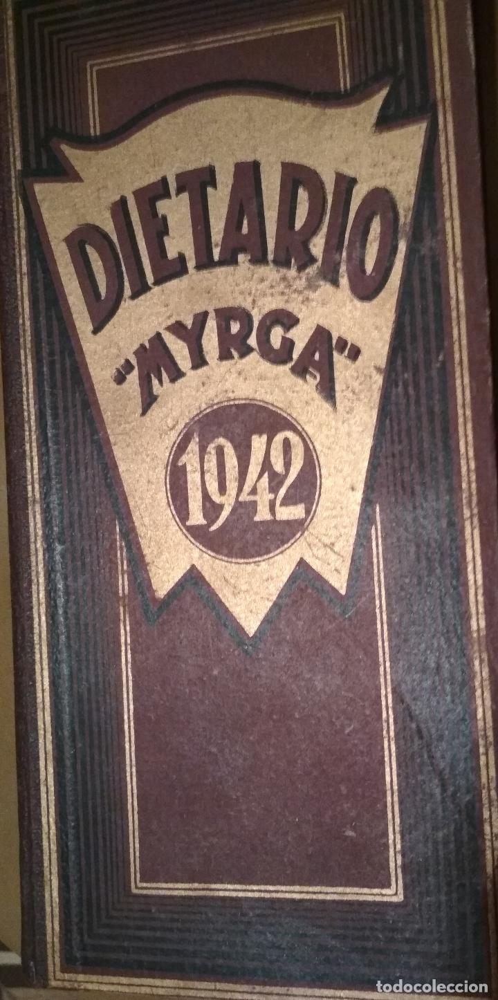 Otros Art&iacute;culos de Coleccionismo en Papel: DIETARIO MYRGA A&Ntilde;O 1942. NUEVO Y SIN USO