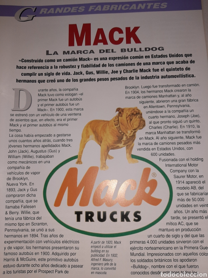 Outros artigos de papel: Reportaje camiones mack