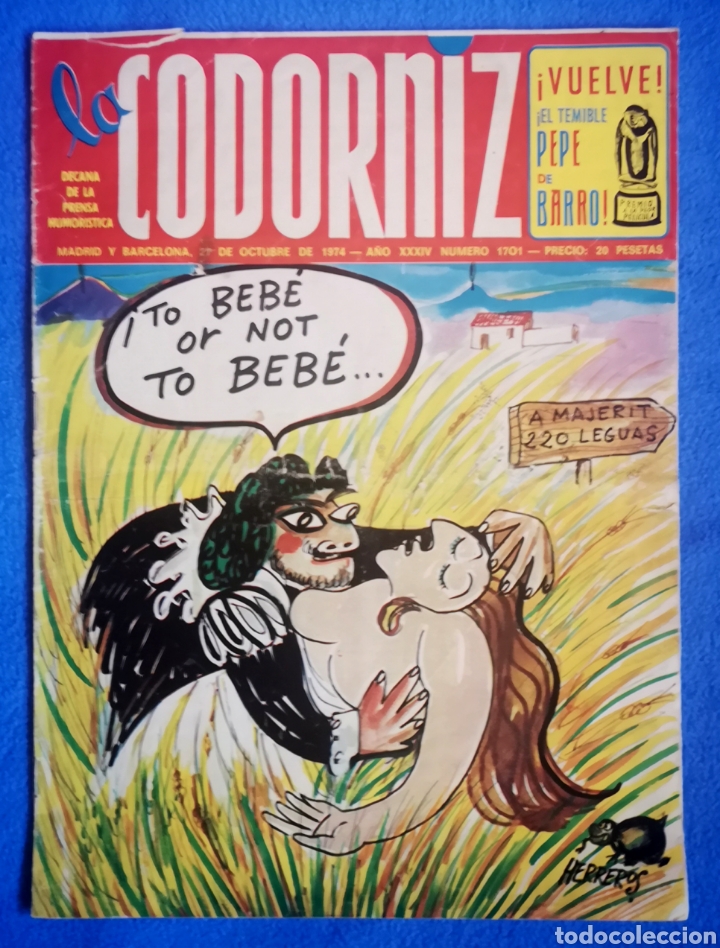 Otros Art&iacute;culos de Coleccionismo en Papel: LA CODORNIZ - 27 10 1974