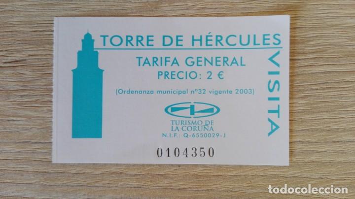 Sammelleidenschaft Andere Papierartikel: ENTRADA PARA VISITAR LA TORRE DE H&Eacute;RCULES-N&ordm; 0104350-A CORU&Ntilde;A-A&Ntilde;O 2003