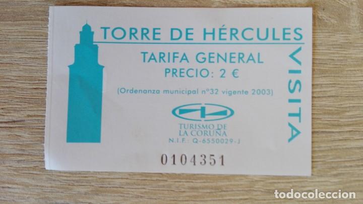 Otros art&iacute;culos de coleccionismo en papel: ENTRADA PARA VISITAR LA TORRE DE H&Eacute;RCULES-N&ordm; 0104351-A CORU&Ntilde;A-A&Ntilde;O 2003