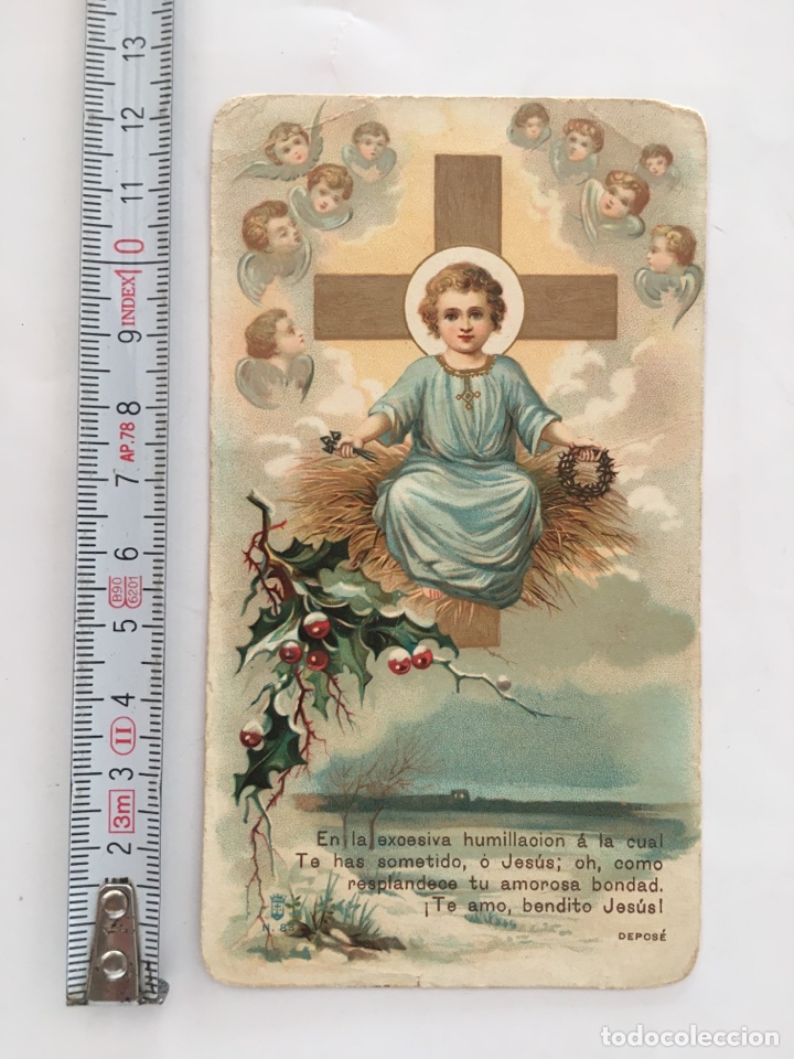 Otros art&iacute;culos de coleccionismo en papel: ESTAMPA RELIGIOSA. NI&Ntilde;O JES&Uacute;S Y LA CRUZ DEL MARTIRIO. IGLESIA DEL CORPUS DOMINI. CARMELITAS. MIL&Aacute;N.