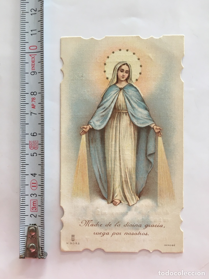 Otros art&iacute;culos de coleccionismo en papel: ESTAMPA RELIGIOSA. MADRE DE LA DIVINA GRACIA. RCDO. SOLEMNE FIESTA INMACULADA, PARROQ. ALMACERA,1916