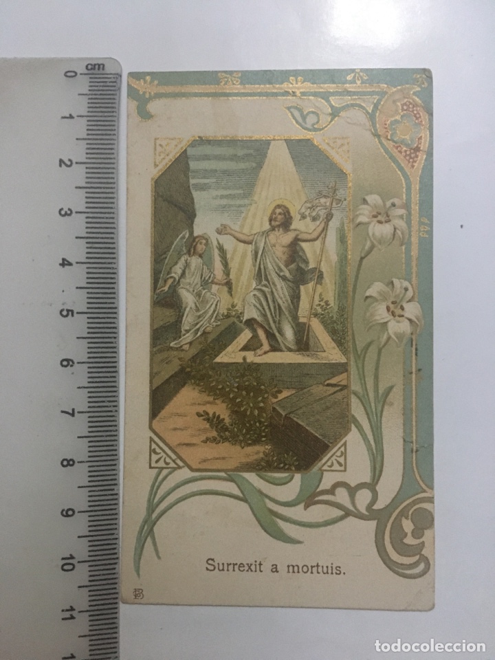 Altri oggetti di carta: ESTAMPA RELIGIOSA. SURREXIT A MORTUIS.