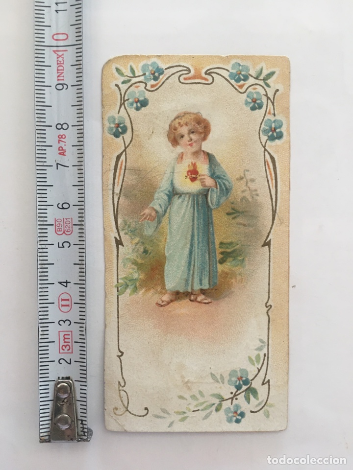 Otros art&iacute;culos de coleccionismo en papel: ESTAMPA RELIGIOSA. NI&Ntilde;O CORAZ&Oacute;N DE JES&Uacute;S. FRCO. DOMENECH. COMERCIO. FUENTE LA HIGUERA.