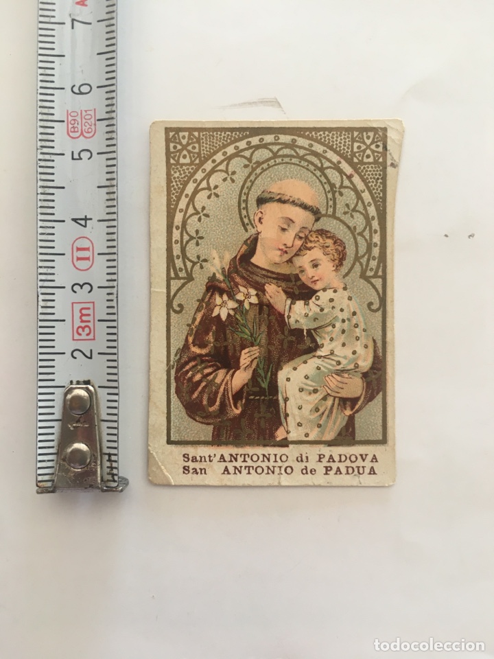 Altri oggetti di carta: ESTAMPA RELIGIOSA. SANT&rsquo; ANTONIO DI PADOVA. SAN ANTONIO DE PADUA.