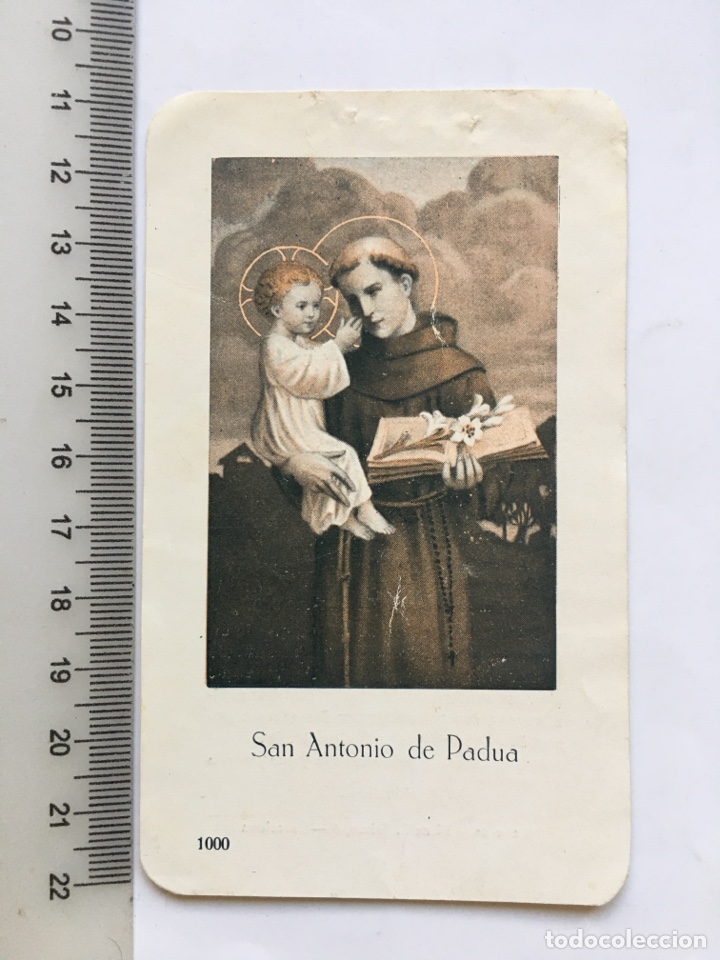 Otros Art&iacute;culos de Coleccionismo en Papel: ESTAMPA RELIGIOSA. SAN ANTONIO DE PADUA. RESPONSORIO A S. ANT&Ocirc;NIO DE P&Aacute;DUA. BARCELONA.