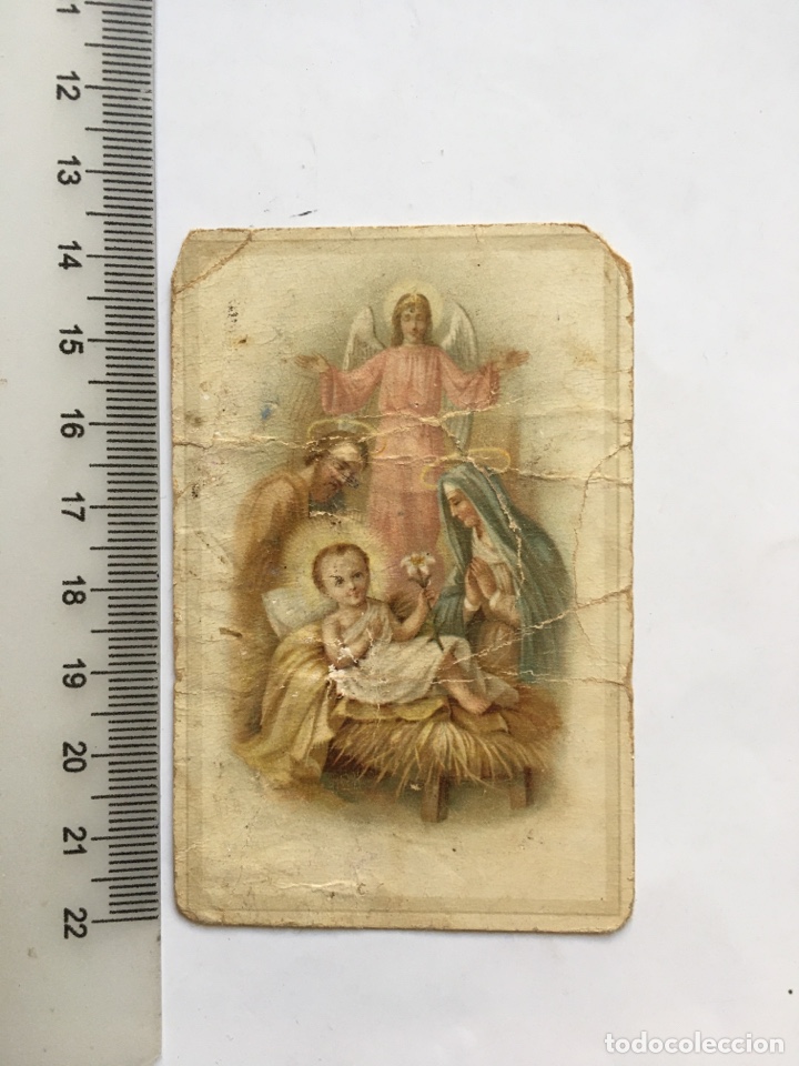 Sammelleidenschaft Andere Papierartikel: ESTAMPA RELIGIOSA. SAGRADA FAMILIA. FELICITACI&Oacute;N NAVIDAD CAPUCHINOS DE STA. MARIA MAGDALENA.