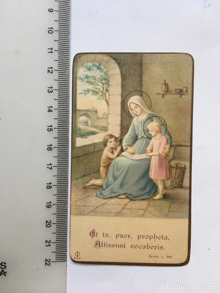 Sammelleidenschaft Andere Papierartikel: ESTAMPA RELIGIOSA. STMA. VIRGEN, JESUS Y SAN JUANITO.