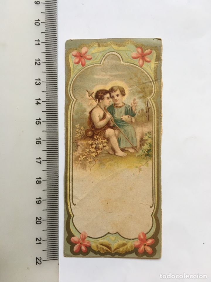 Otros art&iacute;culos de coleccionismo en papel: ESTAMPA RELIGIOSA. NI&Ntilde;O JES&Uacute;S Y SAN JUANITO.