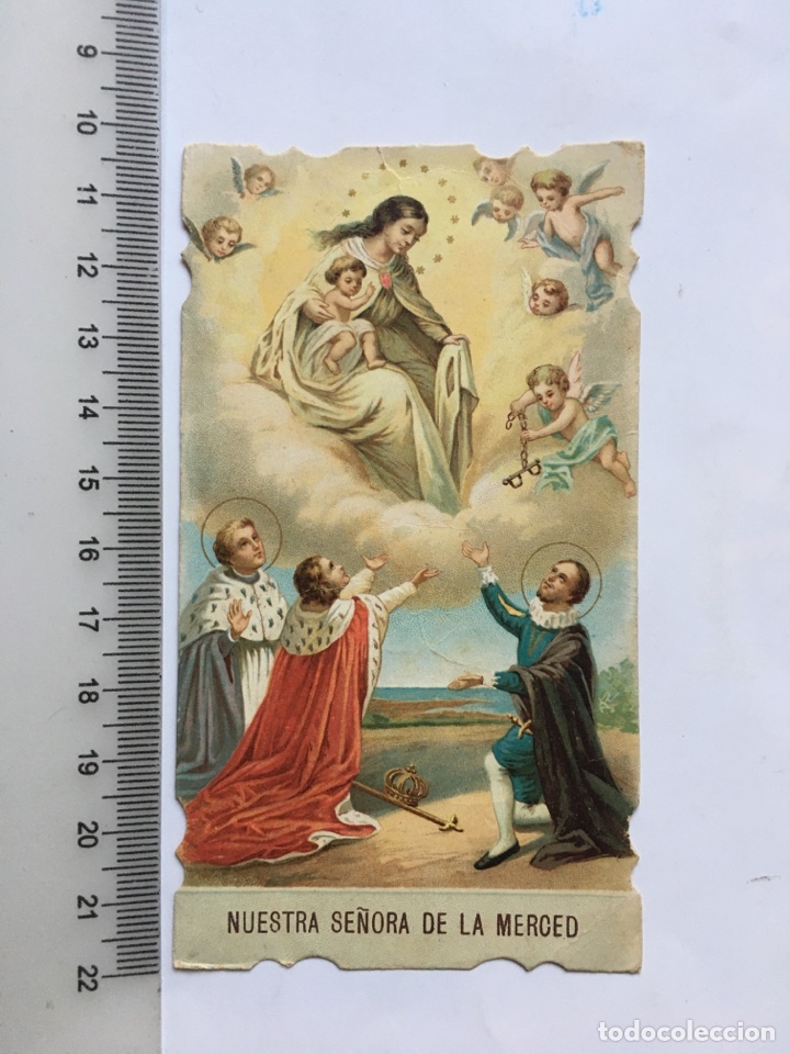 Sammelleidenschaft Andere Papierartikel: ESTAMPA RELIGIOSA. NUESTRA SE&Ntilde;ORA DE LA MERCED. RESE&Ntilde;A HIST&Oacute;RICA. ORACI&Oacute;N.