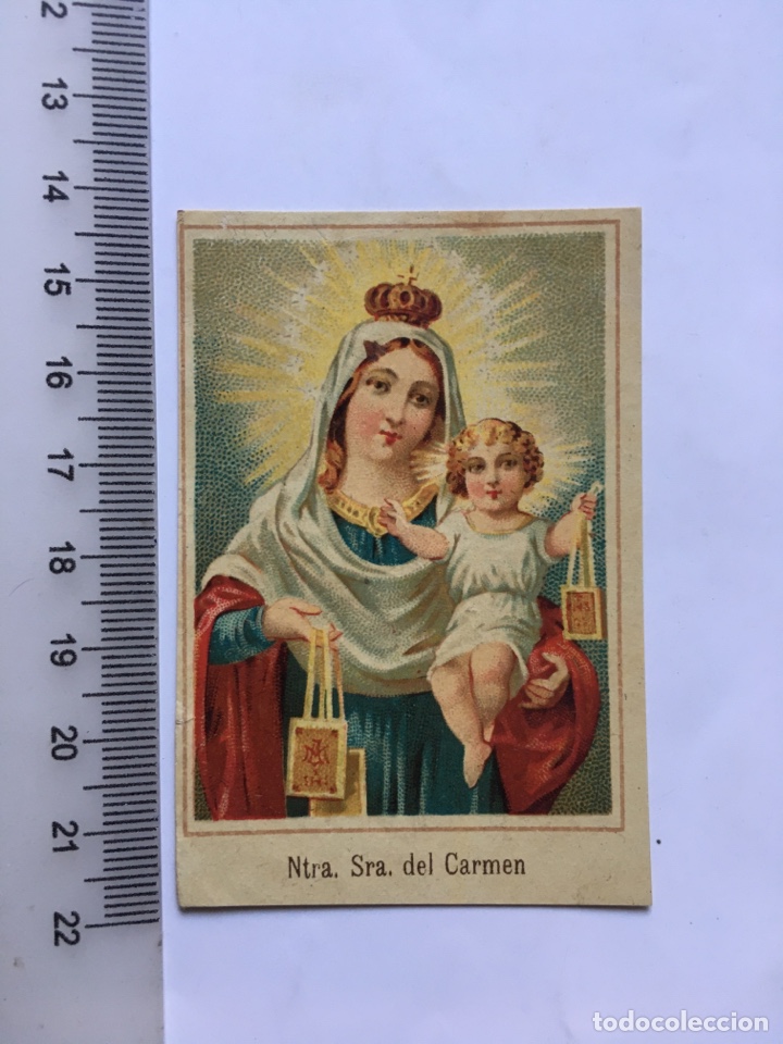 Sammelleidenschaft Andere Papierartikel: ESTAMPA RELIGIOSA. NTRA. SRA. DEL CARMEN. PUBLIC. VALENTIN MOLINERO. MADRID.
