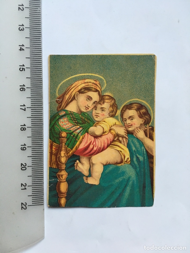 Otros art&iacute;culos de coleccionismo en papel: ESTAMPA RELIGIOSA. VIRGEN SANT&Iacute;SIMA, NI&Ntilde;O JES&Uacute;S Y SAN JUANITO.