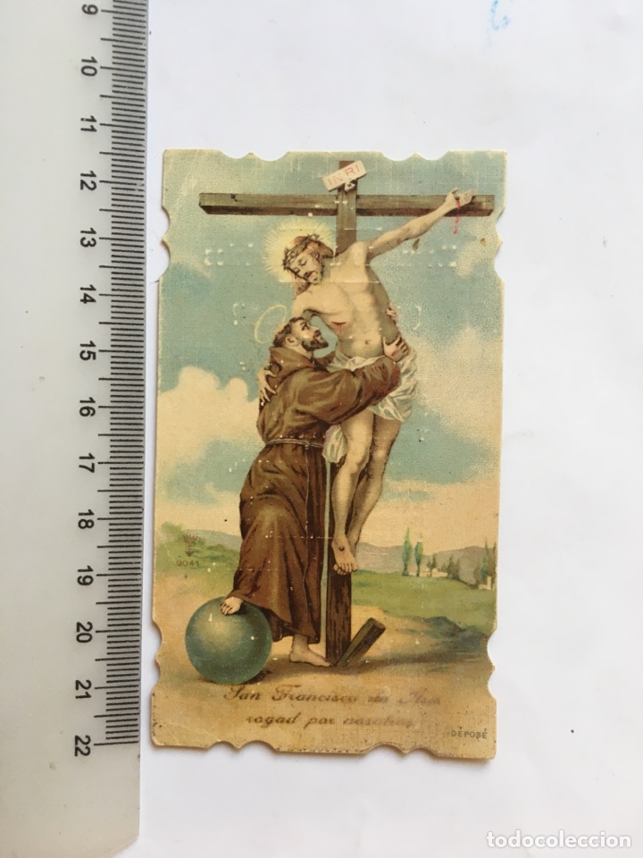 Otros Art&iacute;culos de Coleccionismo en Papel: ESTAMPA RELIGIOSA. SAN FRANCISCO DE ASIS. RECUERDO DE EJERCICIOS.