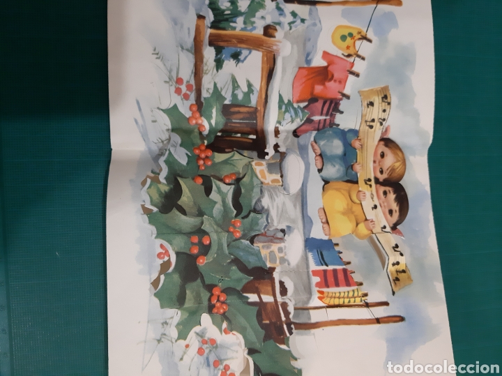 Outros artigos de papel: ITALIA DESPLEGABLE FELICITACI&Oacute;N NAVIDE&Ntilde;A VINTAGE exclusivas salme