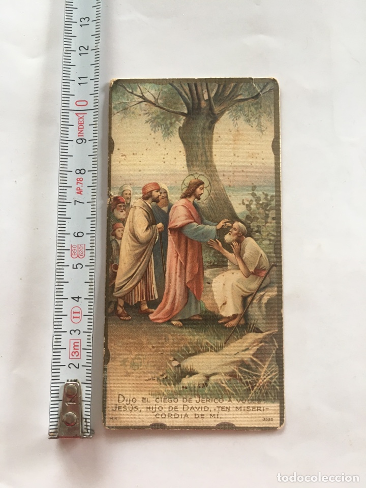 Otros Art&iacute;culos de Coleccionismo en Papel: ESTAMPA RELIGIOSA. MILAGROS DE CRISTO: EL CIEGO DE JERIC&Oacute;.