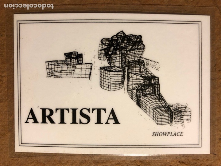 Altri oggetti di carta: PASE PLASTIFICADO DE ARTISTA OARA RL MUSEO GUGGENHEIM DE BILBAO.