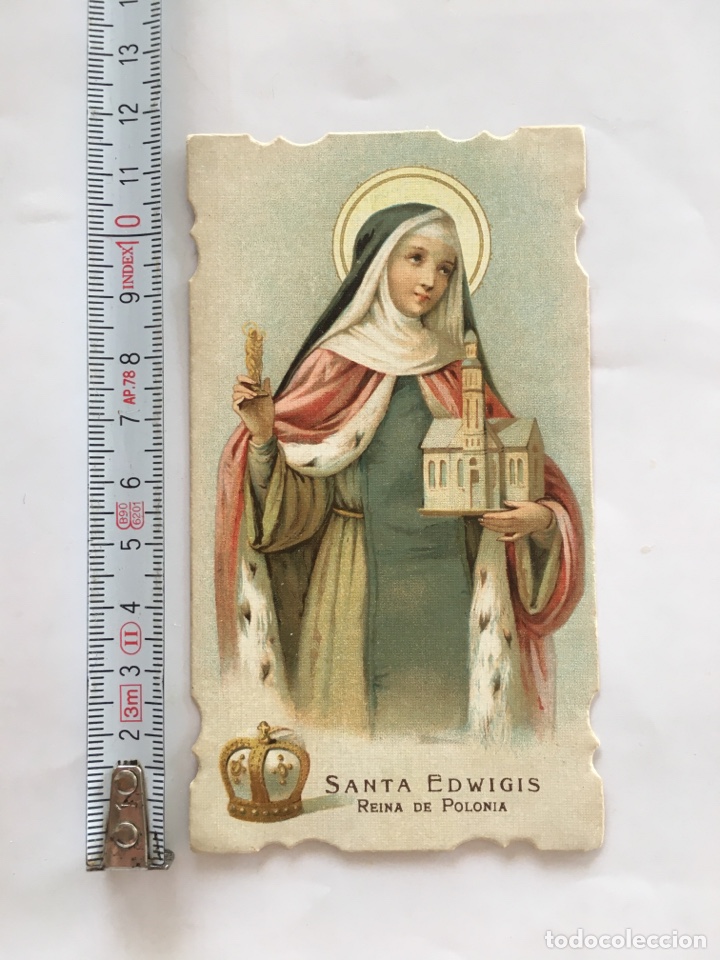 Otros Art&iacute;culos de Coleccionismo en Papel: ESTAMPA RELIGIOSA SANTA EDWIGIS. REINA DE POLONIA.