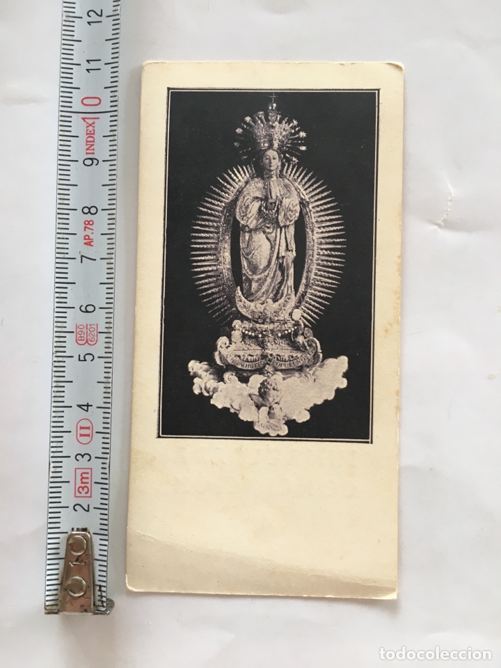 Otros art&iacute;culos de coleccionismo en papel: ESTAMPA RELIGIOSA. INMACULADA CONCEPCI&Oacute;N. BODAS DIAMANTE, ONTENIENTE, 8 DICIEMBRE 1929, 75 ANIVERSAR