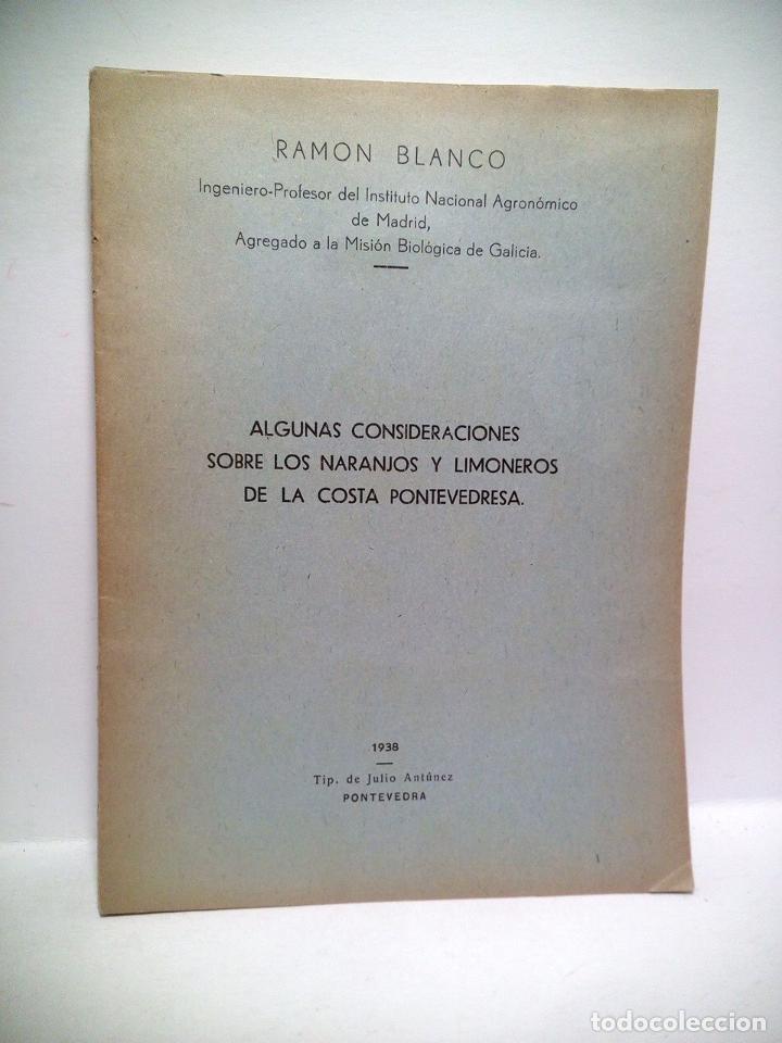 Otros Art&iacute;culos de Coleccionismo en Papel: BLANCO, Ram&oacute;n - Algunas consideraciones sobre los naranjos y limoneros de la costa pontevedresa. (Co