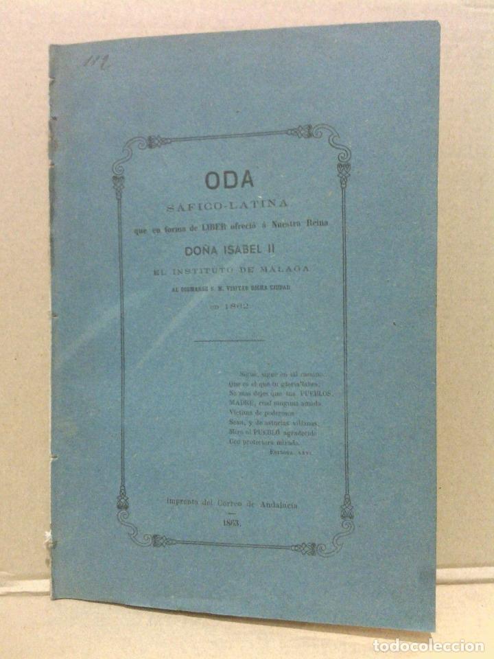 Otros Art&iacute;culos de Coleccionismo en Papel: CANTERO, Pedro Ignacio - Oda s&aacute;fico-latina compuesta por el Presb&iacute;tero ..., Catedr&aacute;tico del institut