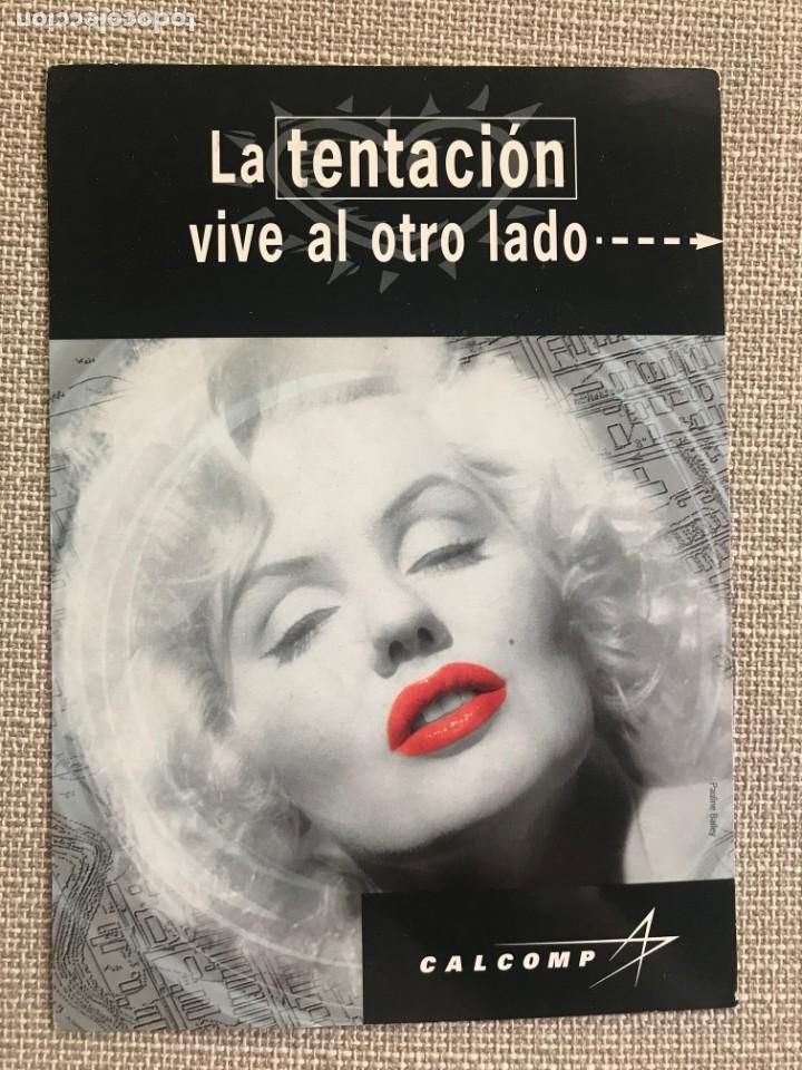 Otros art&iacute;culos de coleccionismo en papel: CARTON PUBLICITARIO CON LA ACTRIZ MAMIE VAN DOREN (AUNQUE LA CONFUNDEN CON MARILYN MONROE) 22X15 CM.