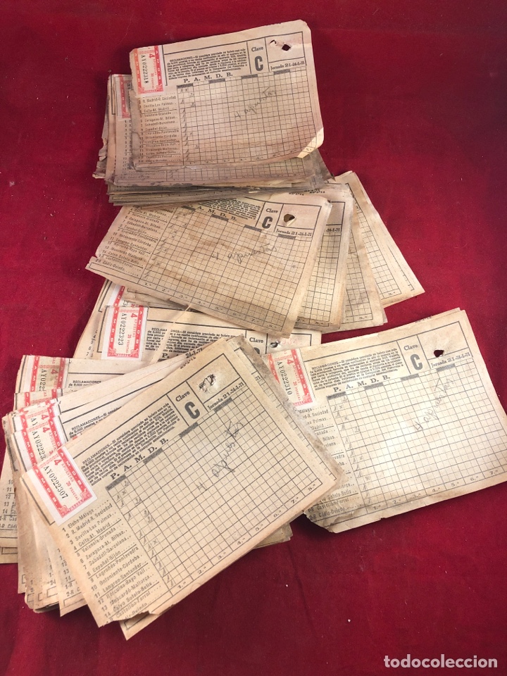 Otros Art&iacute;culos de Coleccionismo en Papel: Quinielas de la jornada 21-24/1/71