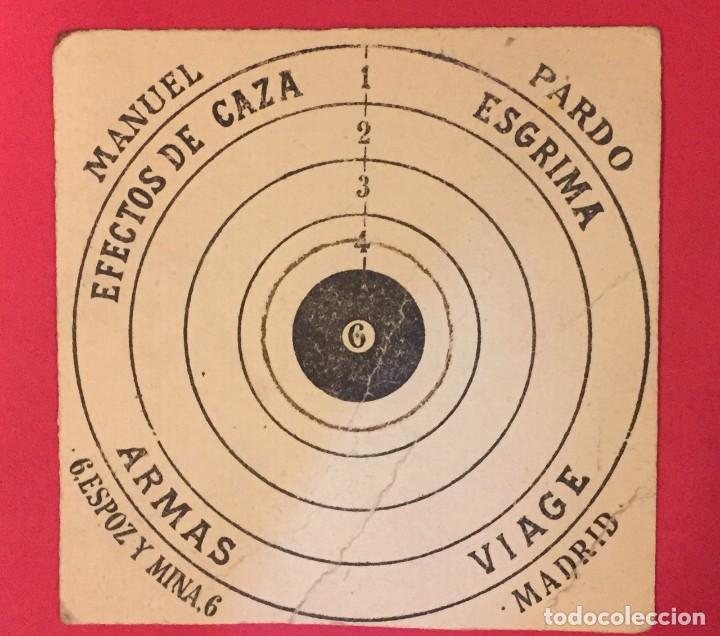 Otros Art&iacute;culos de Coleccionismo en Papel: TARJETA PROPAGANDA CAZA ESGRIMA, MANUEL PARDO MADID