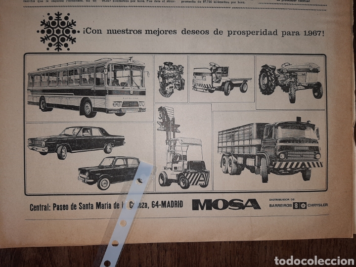 Paper Collecting Others: Publicidad autobuses camion automovil barreiros mosa de 1966