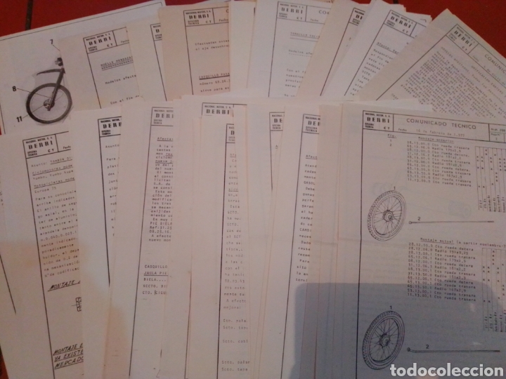 Otros Art&iacute;culos de Coleccionismo en Papel: Lote 48 folletos comunicado t&eacute;cnico derbi a&ntilde;os 70