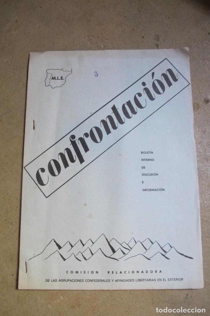 Sammelleidenschaft Andere Papierartikel: CONFRONTACION. BOLETIN INTERNO DE DISCUSION E INFORMACION. N 3 PANFLETO ANARQUISTA ANARQUISMO EXILIO