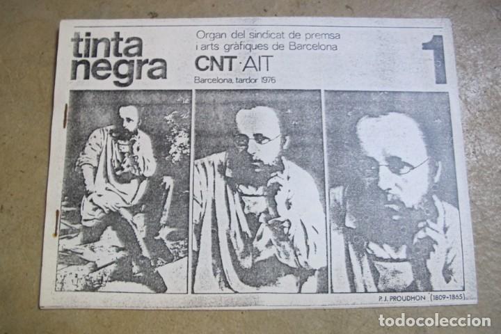 Otros art&iacute;culos de coleccionismo en papel: TINTA NEGRA N&ordm; 1 CNT AIT. ORGAN DEL SINDICAT DE PREMSA DE BARCELONA 1976. ANARQUISMO CATALAN