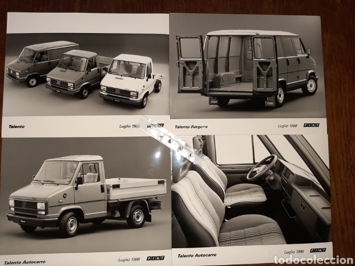 Paper Collecting Others: Colecci&oacute;n de 4 fotos furgoneta Fiat Talento de 1989