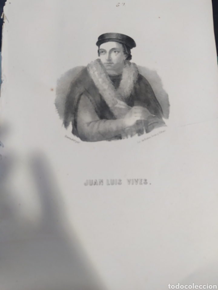 Otros Art&iacute;culos de Coleccionismo en Papel: Lamina 1850 Luis Vives