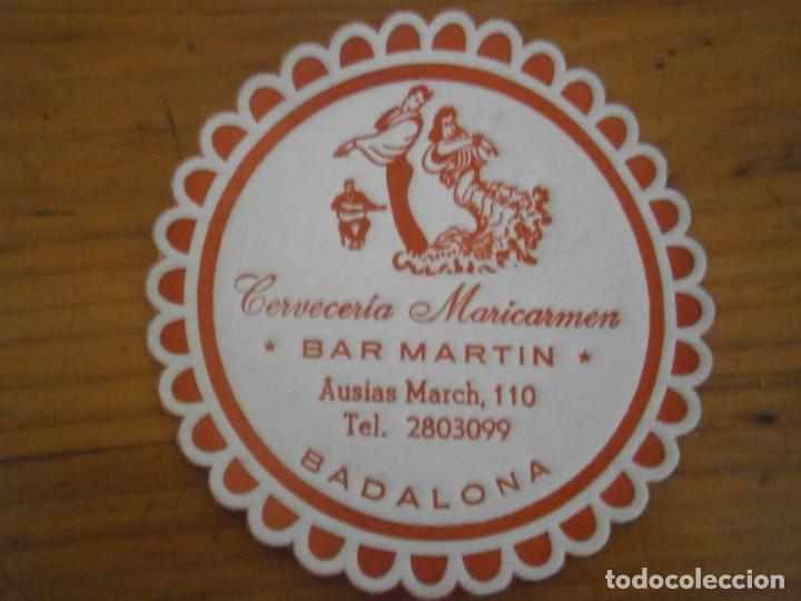 Sammelleidenschaft Andere Papierartikel: POSABASOS, A&Ntilde;OS 40/50. CERVECERIA MARICARMEN, BAR MARTIN (BADALONA)