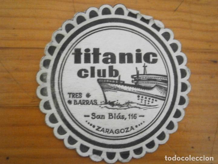 Otros Art&iacute;culos de Coleccionismo en Papel: POSABASOS, A&Ntilde;OS 40/50. TITANIC CLUB (ZARAGOZA)