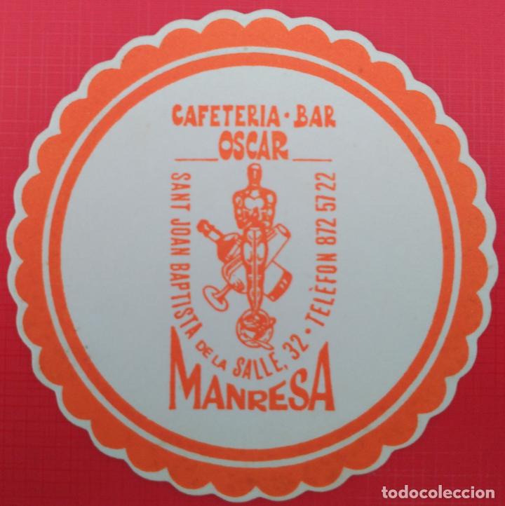 Otros art&iacute;culos de coleccionismo en papel: POSAVASOS - CAFETERIA BAR OSCAR (MANRESA) - A&Ntilde;OS 80