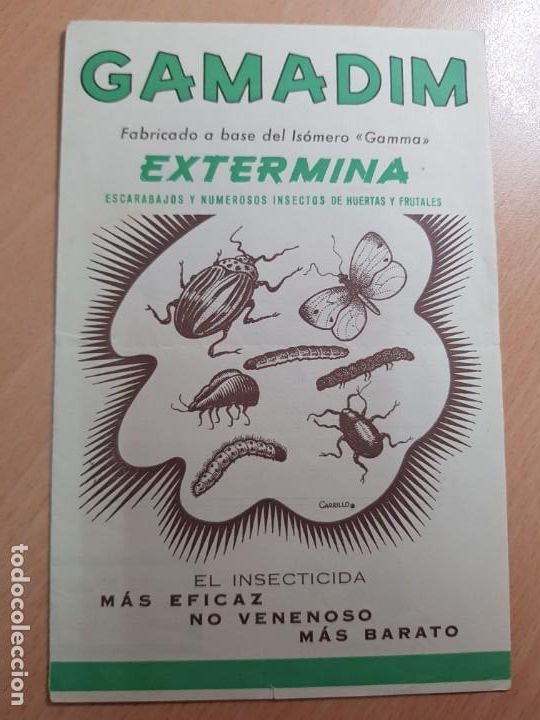 Paper Collecting Others: INSECTICIDA GAMADIM DESTILER&Iacute;AS QUIMICAS DIMSA MADRID
