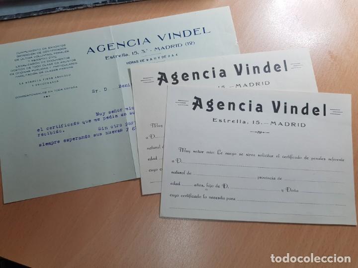 Paper Collecting Others: AGENCIA VINADEL GESTORIA ABOGADOS CERTOFICADOS MADRID 1928