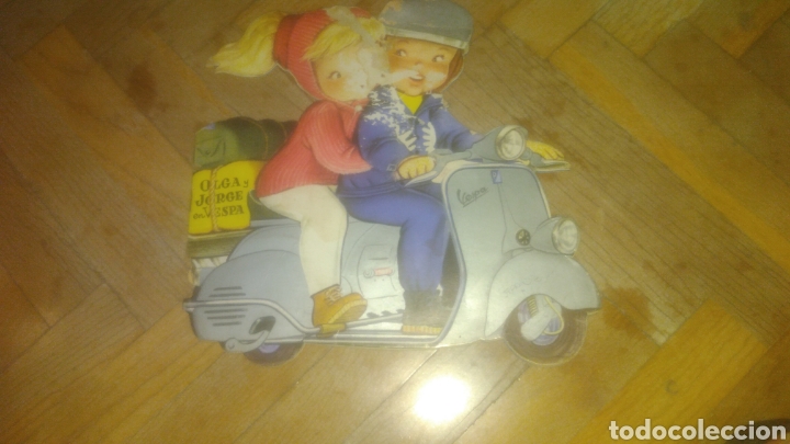 Otros Art&iacute;culos de Coleccionismo en Papel: CUENTRO ORIGINAL TROQUELADO. OLGA Y JORGE EN VESPA DE FERRANDIZ. VER FOTOS.