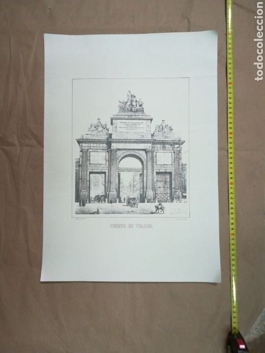 Otros Art&iacute;culos de Coleccionismo en Papel: Puerta de Toledo l&aacute;mina j. Cebrian