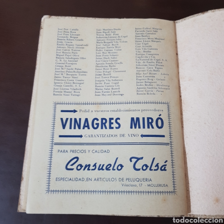 Otros art&iacute;culos de coleccionismo en papel: FIESTA MAYOR MOLLERUSA 1951 PROGRAMA OFICIAL - Foto 5