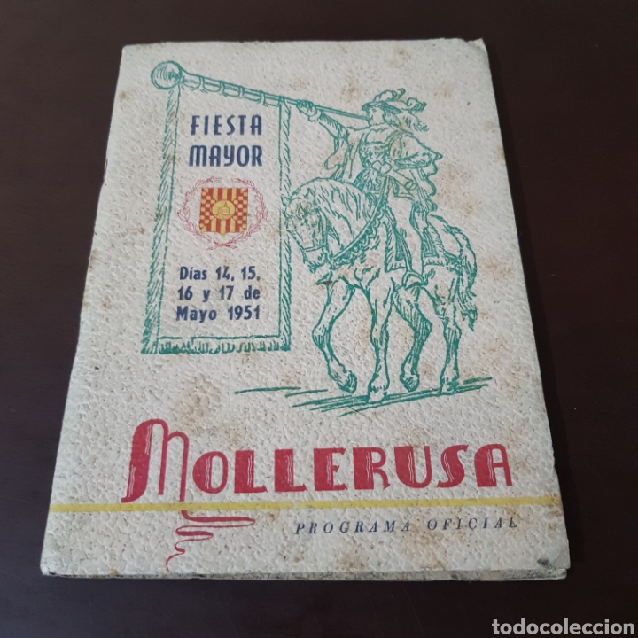 Otros art&iacute;culos de coleccionismo en papel: FIESTA MAYOR MOLLERUSA 1951 PROGRAMA OFICIAL - Foto 7