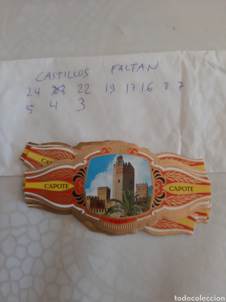 Collectionnisme Papier divers: CASTILLOS ESPA&Ntilde;A VITOLAS CAPOTE