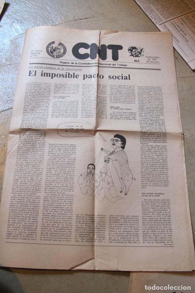 Outros artigos de papel: CNT AIT PERIODICO ANARQUISTA IV EPOCA 09.1987 N&ordm; 91