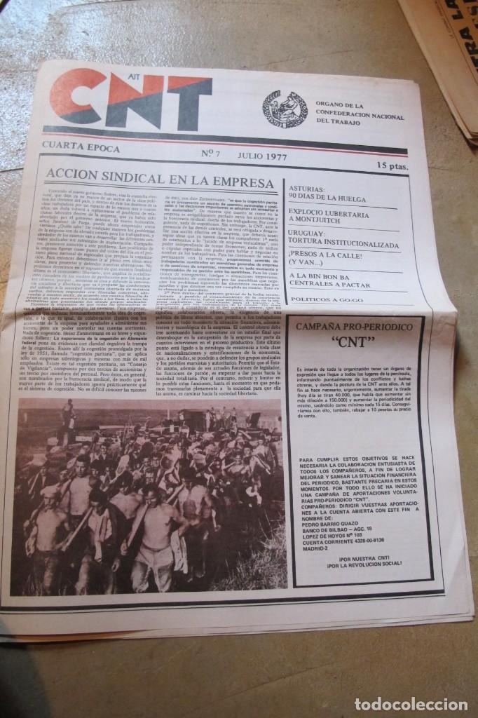 Outros artigos de papel: CNT AIT PERIODICO ANARQUISTA IV EPOCA N&ordm; 7 JULIO 1977